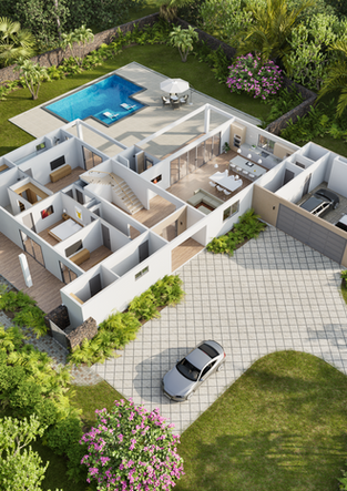 Modern Tropical Villa – Exterior View