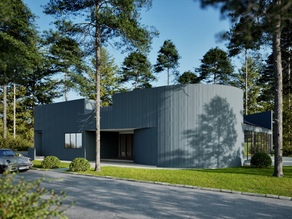 Modern Forest Residence – Exterior Visualization