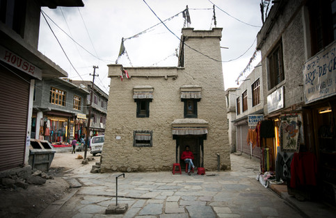 Narrow streets in Leh