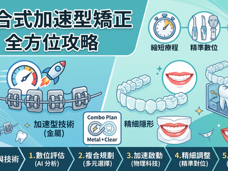 複合式加速型矯正全攻略!金屬+隱形牙套結合,黃淳碩醫師帶你打造精緻微笑