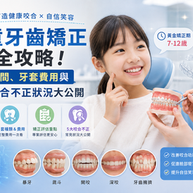 兒童牙齒矯正全攻略!黃金時間、牙套費用與5大咬合不正狀況大公開