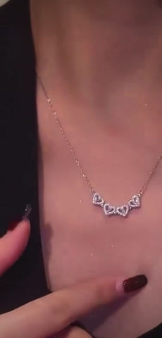 Thumbnail: Lucky Clover Heart Necklace
