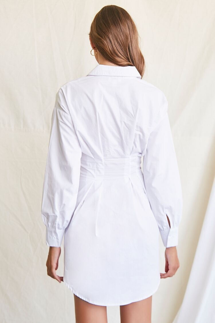 Thumbnail: Corset Clinched Lapel Shirt Dress