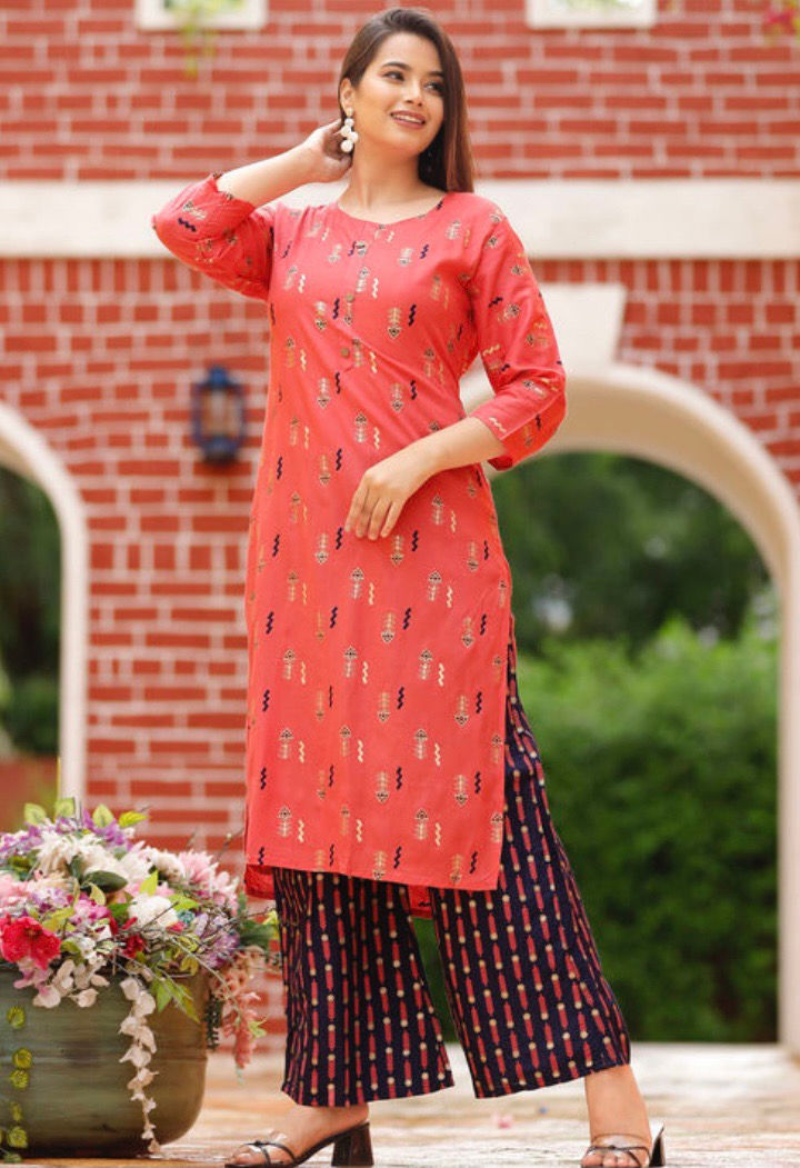 Thumbnail: A-line Kurti with Palazzo Set