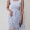 Thumbnail: White Mesh Tulle Dress | Size S
