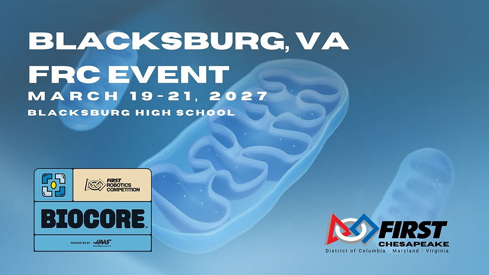 FIRST Chesapeake Blacksburg, VA Event