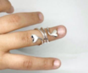Heart Trigger Splint Ring • Mallet Splint Ring • Silver Splint Ring • Trigger F