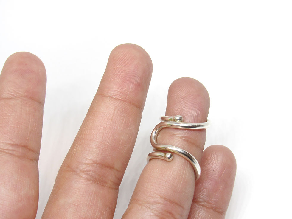 Thumbnail: U shape2 Multi use Silver Splint Ring