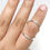 Thumbnail: EvaSwan© Sterling Silver Splint Ring Adjustable for PIP or DIP Joint • Swan Nec