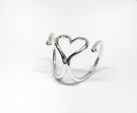 Miniatura: Heart Trigger Finger Ring Splint • Boutonniere Finger Ring • Triggering Thumb Fi
