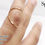 Miniatura: 10k Solid Rose  Gold hammered Swan Splint Ring •  Splint for PIP or DIP Joints 