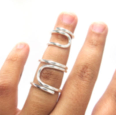 SilverStabiliser © Splint Ring • Full Finger Splint Ring • Silver Splint Ring •