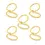 Miniatura: Brass Swan Splint Ring Set (5 splints): Adjustable Finger Joint Support