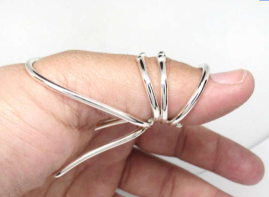 Thumbnail: Adjustable Thumb MCP / IP Sterling Silver Splint