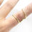 Miniatura: Brass and Bronze U shape Multi use Silver Splint Ring