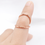 Miniatura: Bronze Swan Splint Ring Set (5 splints): Adjustable Finger Joint Support