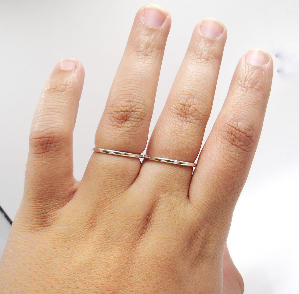 Miniatura: EB758   Buddy Splint Ring in Sterling Silver • Rheumatoid Arthritis Buddy