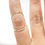 Miniatura: 10k Solid Yellow Gold hammered Swan Splint Ring •  Splint for PIP or DIP Joints 