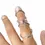 Miniatura: Attached Adjustable Swan Silver Splint Rings • Combination Splint • Swan Neck Sp