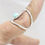 Miniatura: Adjustable Sterling Silver Swan Splint Ring with Amazonite 6mm | Finger Splint