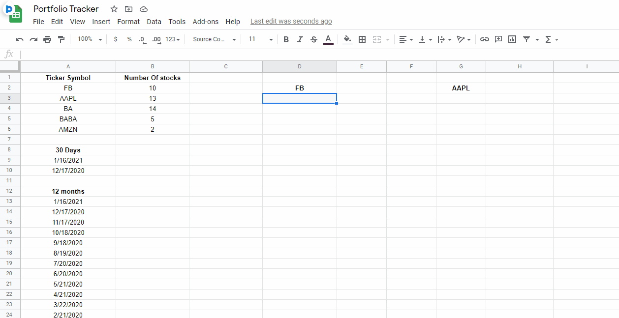 Stock Portfolio Tracker Tutorial