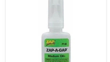 ZAP-PT03 Zap-A-Gap Glue Medium CA+1/2 oz.