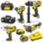 DeWalt cordless tool kit with drills and saws