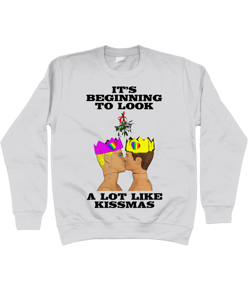It's Beginning To Look A Lot Like Kissmas! Funny, Gay, Christmas Jumper!