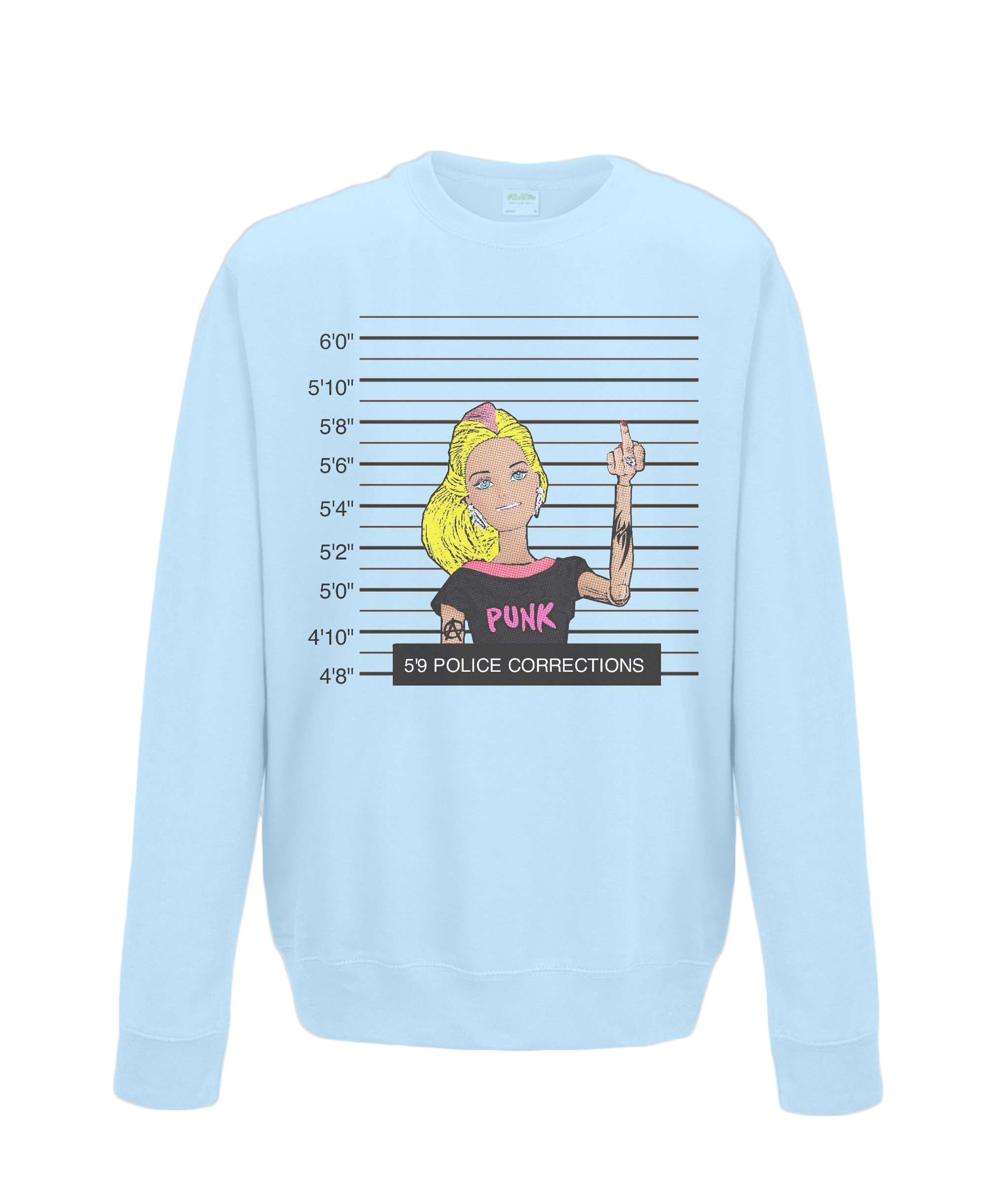 Mugshot Doll! Rude, Funny Sweatshirt