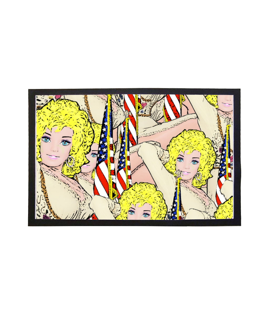 Good Golly It's Dolly! Funny Pop Art Door Mat!