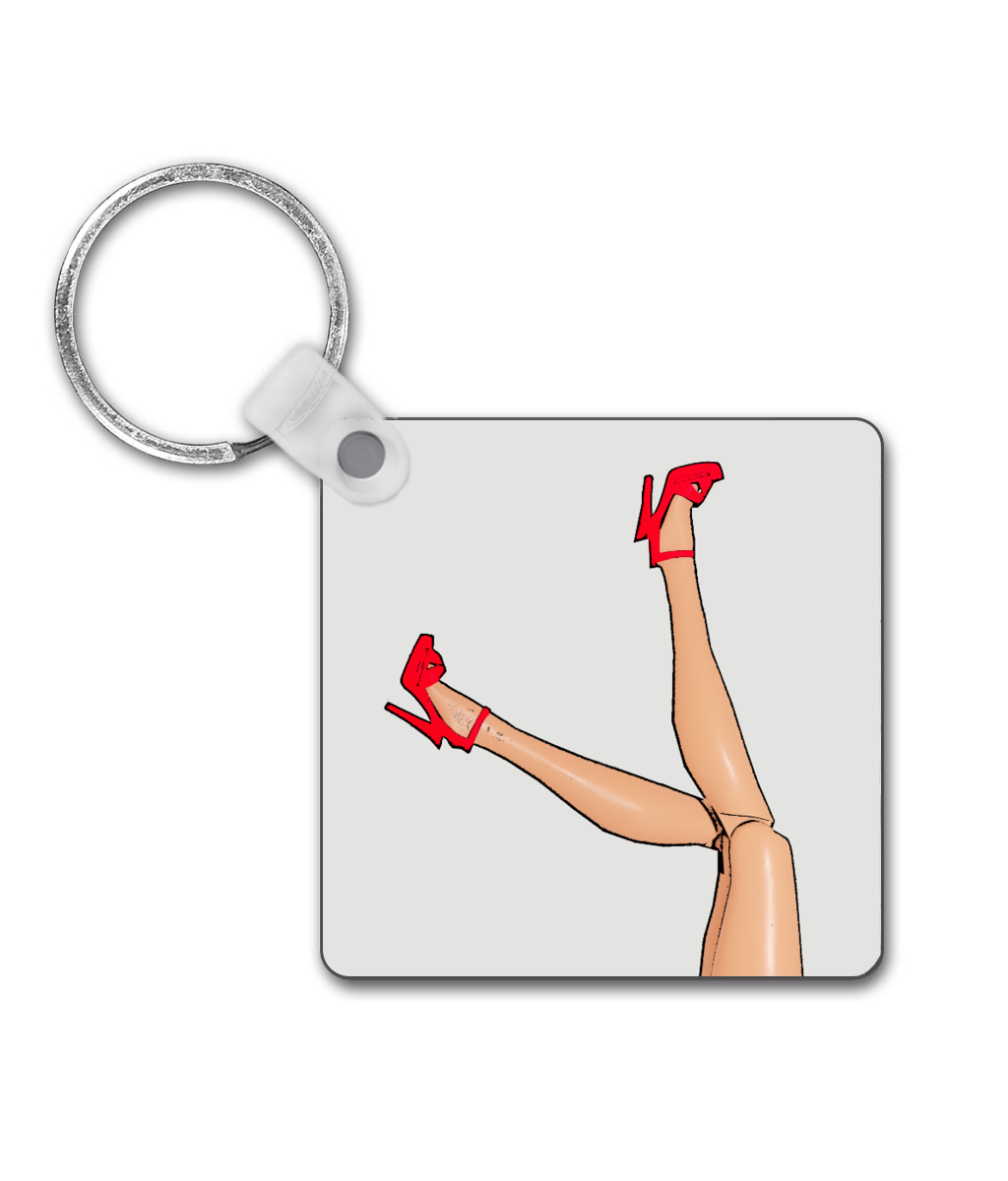 Great Legs & Red Stilettos, Funny Keyring