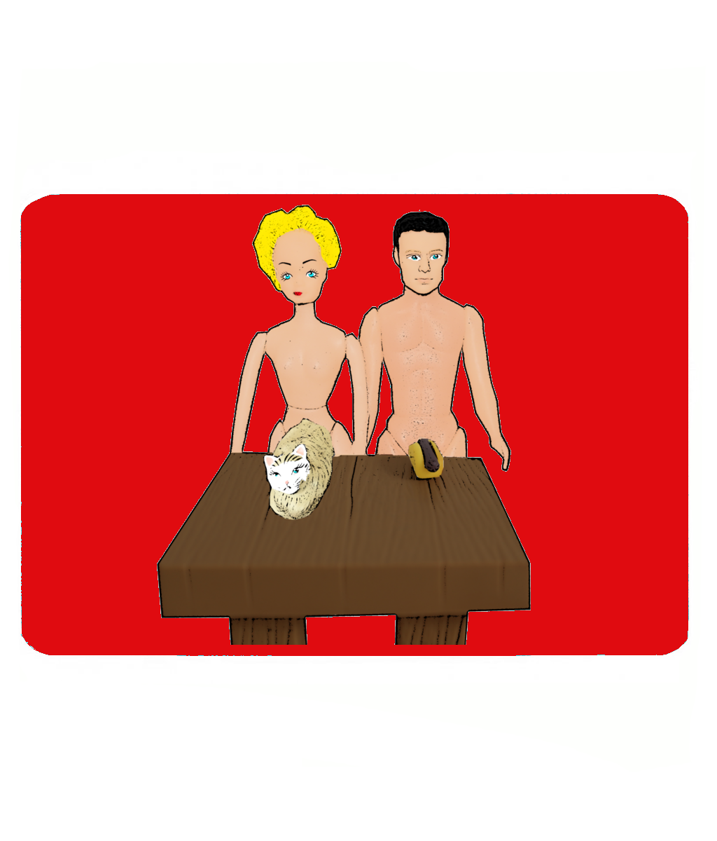 Funny, Rude, Pussy & A Hotdog Pet Food Mat