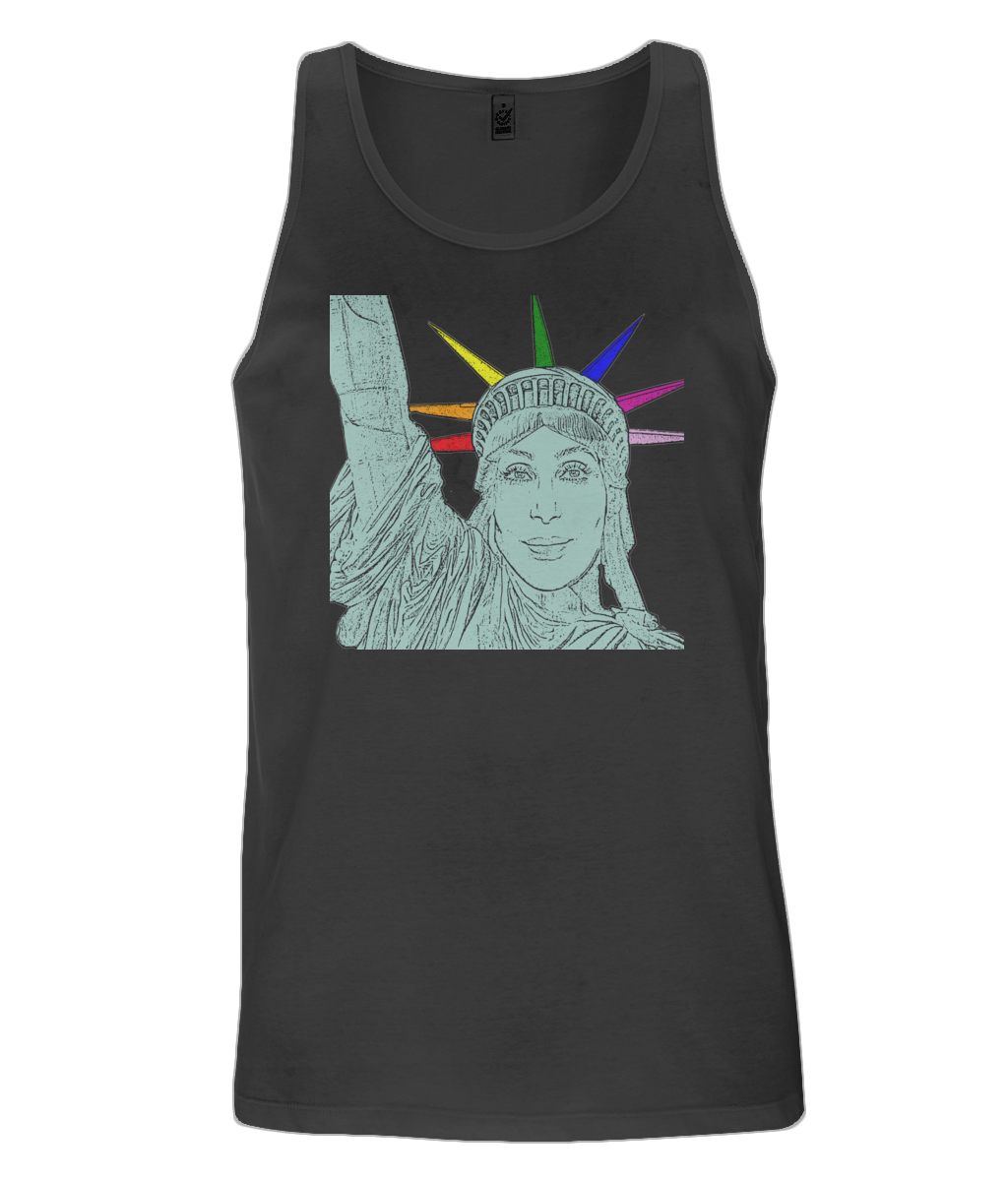 Cher as The Statue of Liberty! Pop Art, LGBT Tank Top