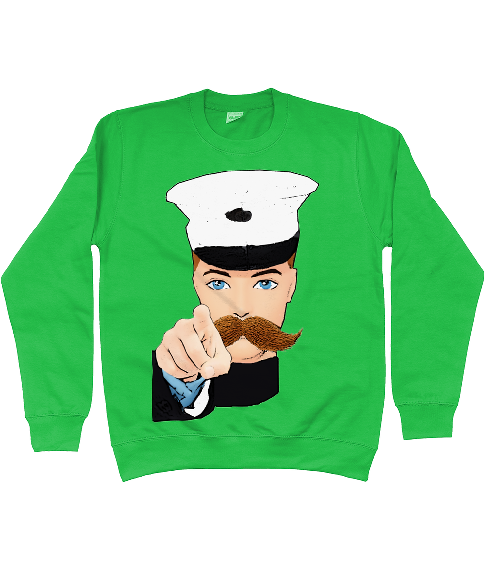 Thumbnail: Hey You! Iconic Wartime Poster Sweatshirt