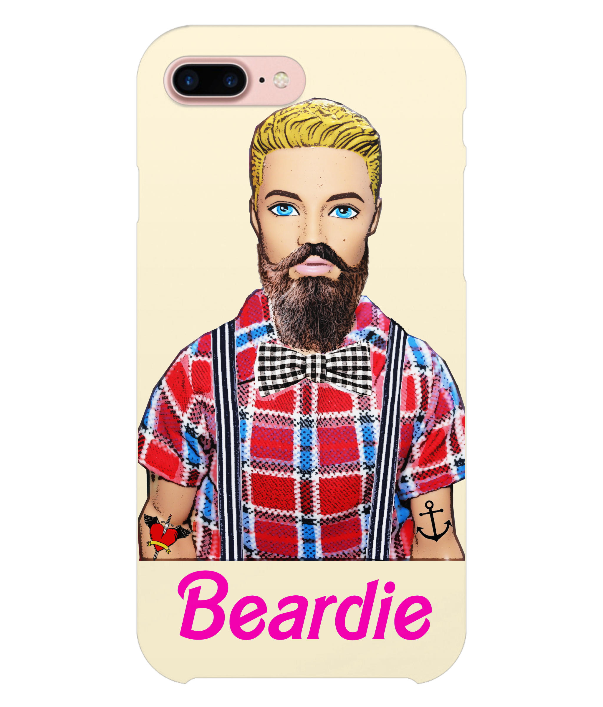 Beardie, Funny Hipster i-Phone Case
