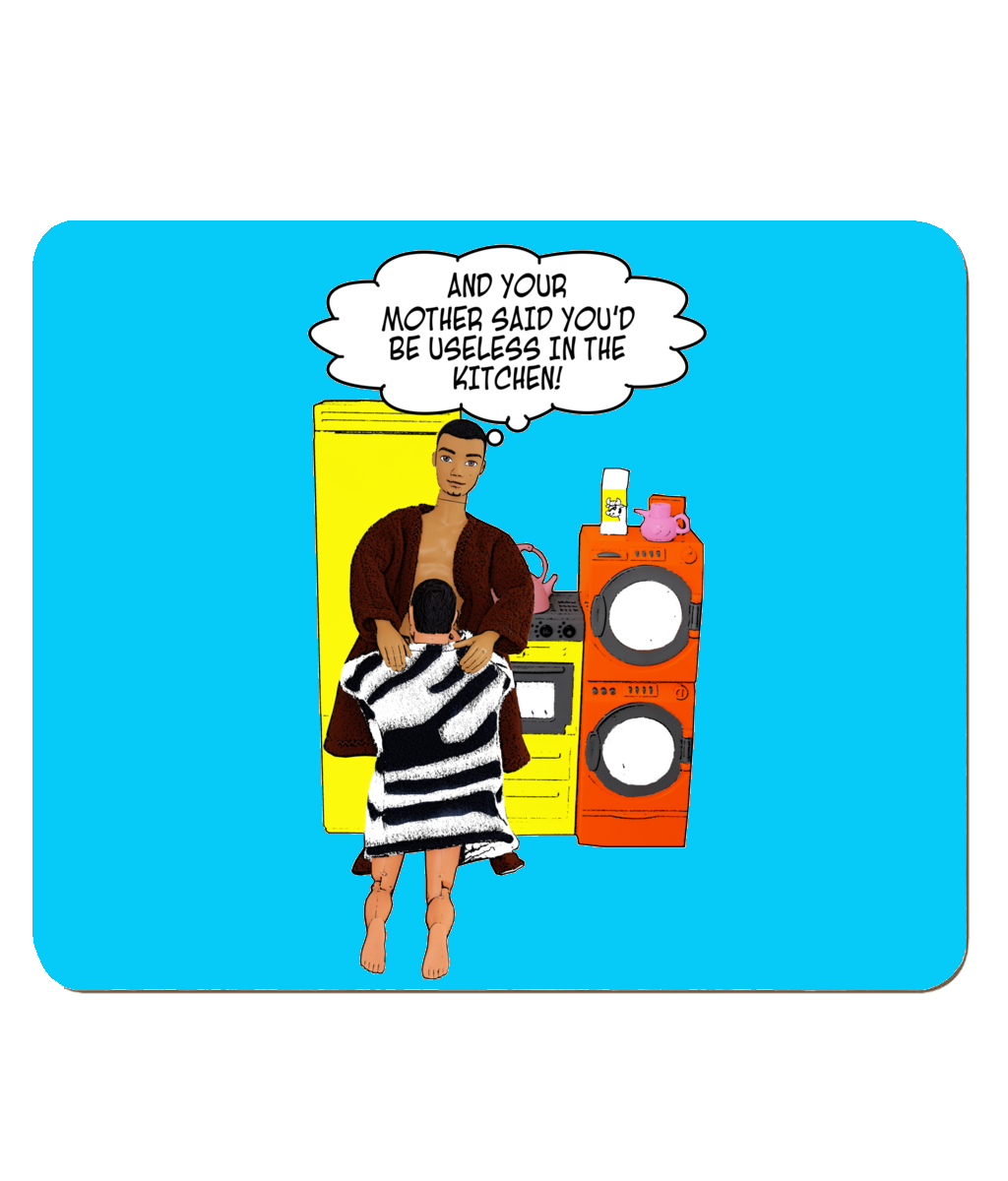 4 X Rude, Gay Place Mats, Your Mother Said You'd Be Useless In The Kitchen!