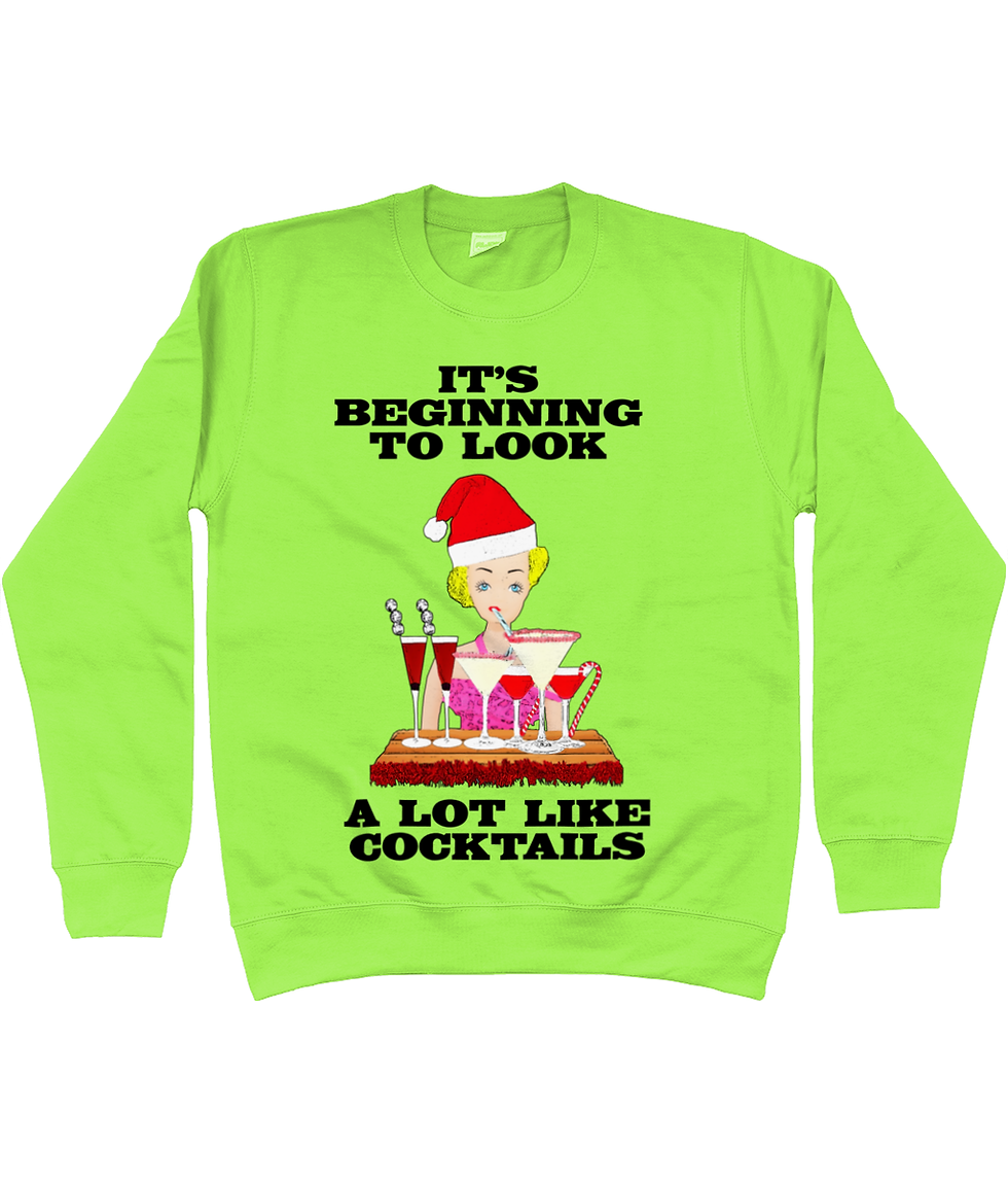 Thumbnail: It's beginning to look a lot like Cocktails! Funny Xmas Jumper!