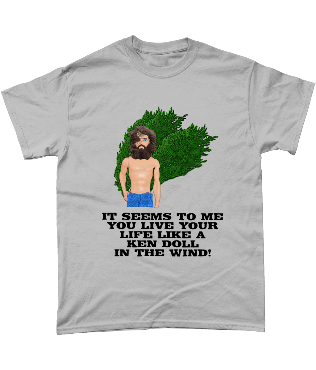 Ken Doll In The Wind, Funny Gay Interest T-Shirt