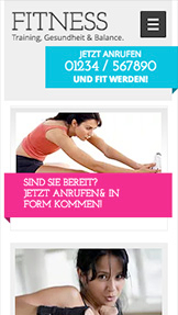 Alle Designvorlagen website templates – Fitness-Studio