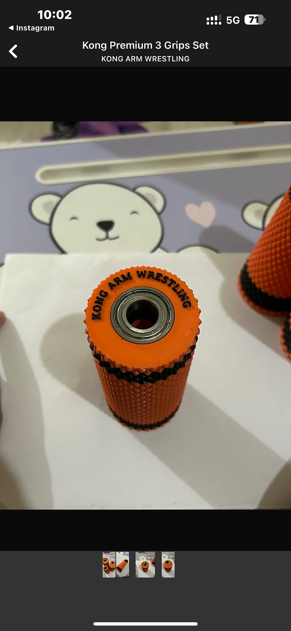 Orange Kong Arm Wrestling grip