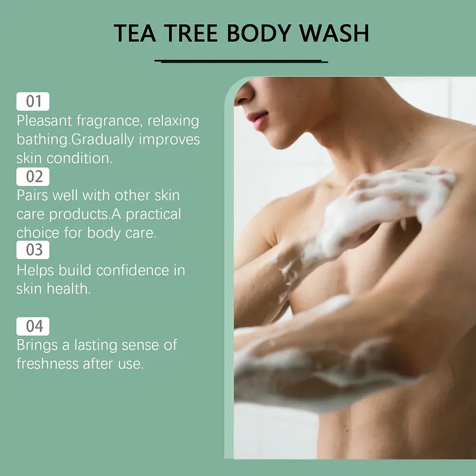 Thumbnail: Brightening Body Wash Tea Tree Oil Clean Body Odor Remover Moisturizing Skin