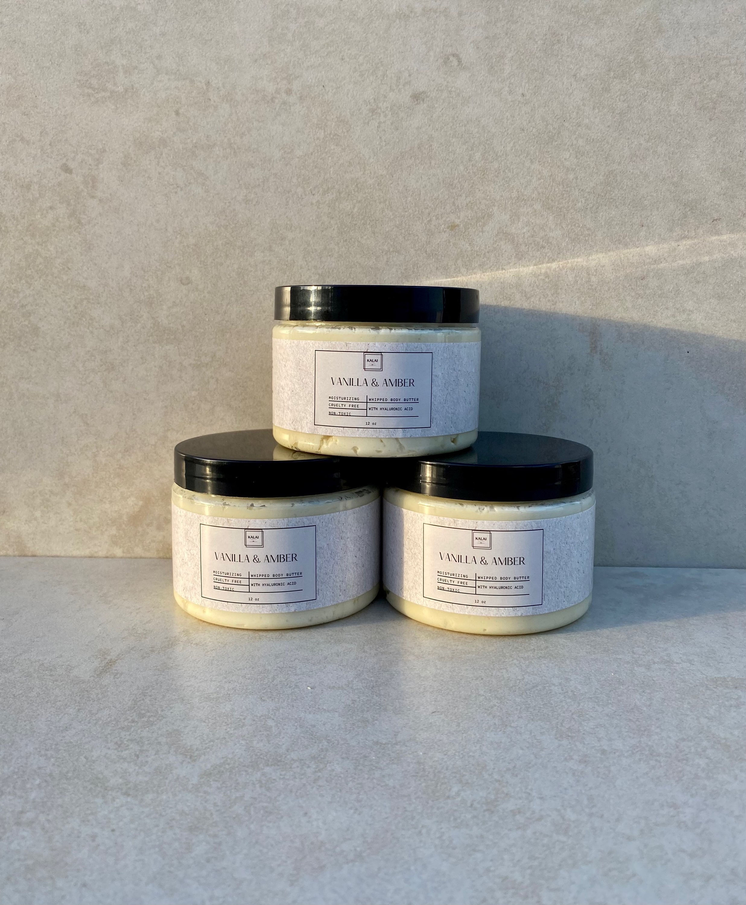 Crema corporal batida de vainilla y ámbar