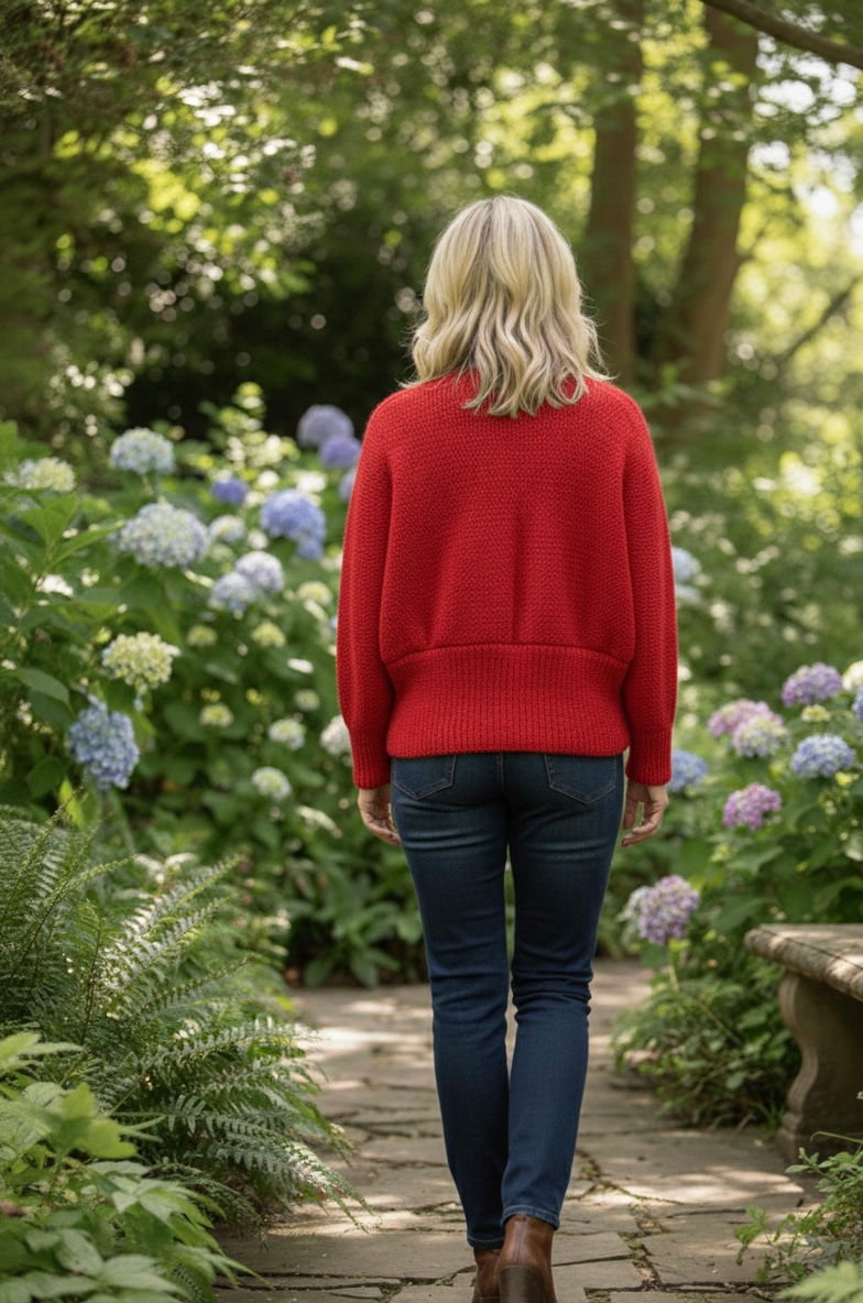 Thumbnail: Red box jacket rear view