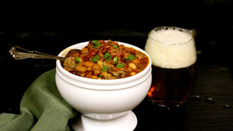Brats, Beer, Bacon & Beans Chili