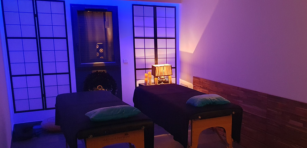 salle massages en Duo de la villa LAO.