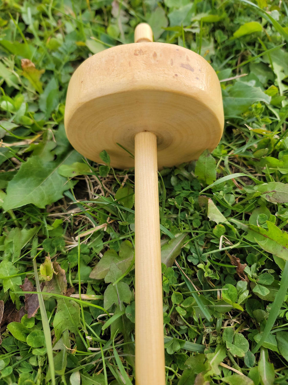 Thumbnail: Wyldespun Live edge Spindle on grass background