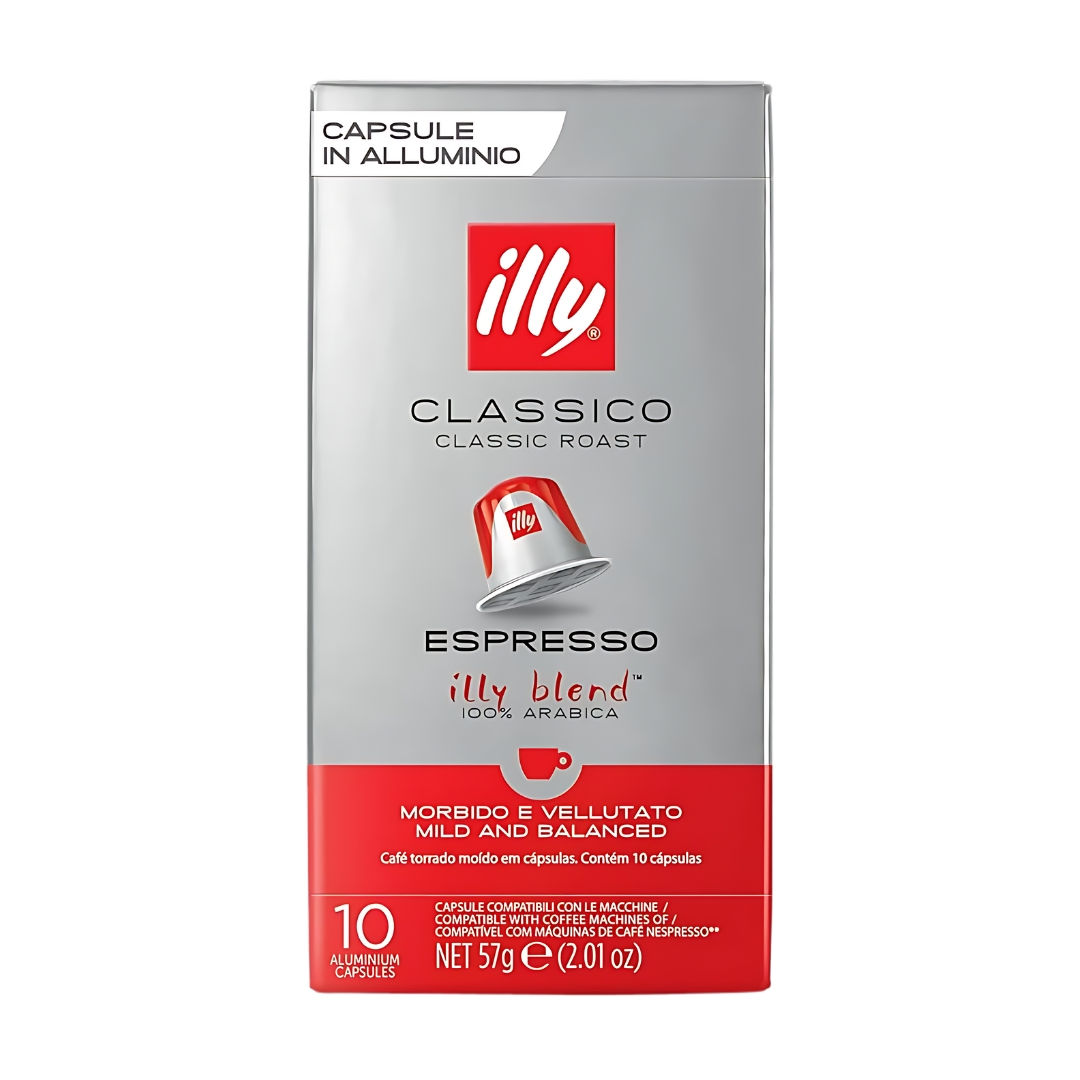 illy Classico Roast Lungo – Nespresso® Compatible Coffee Capsules (10 Pods)