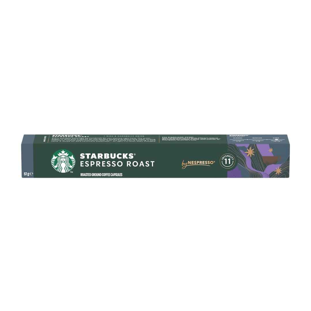 Starbucks Espresso Roast – Nespresso® Compatible Coffee Capsules (10 Pods)