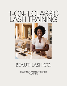 1-ON-1 Classic Lash Training