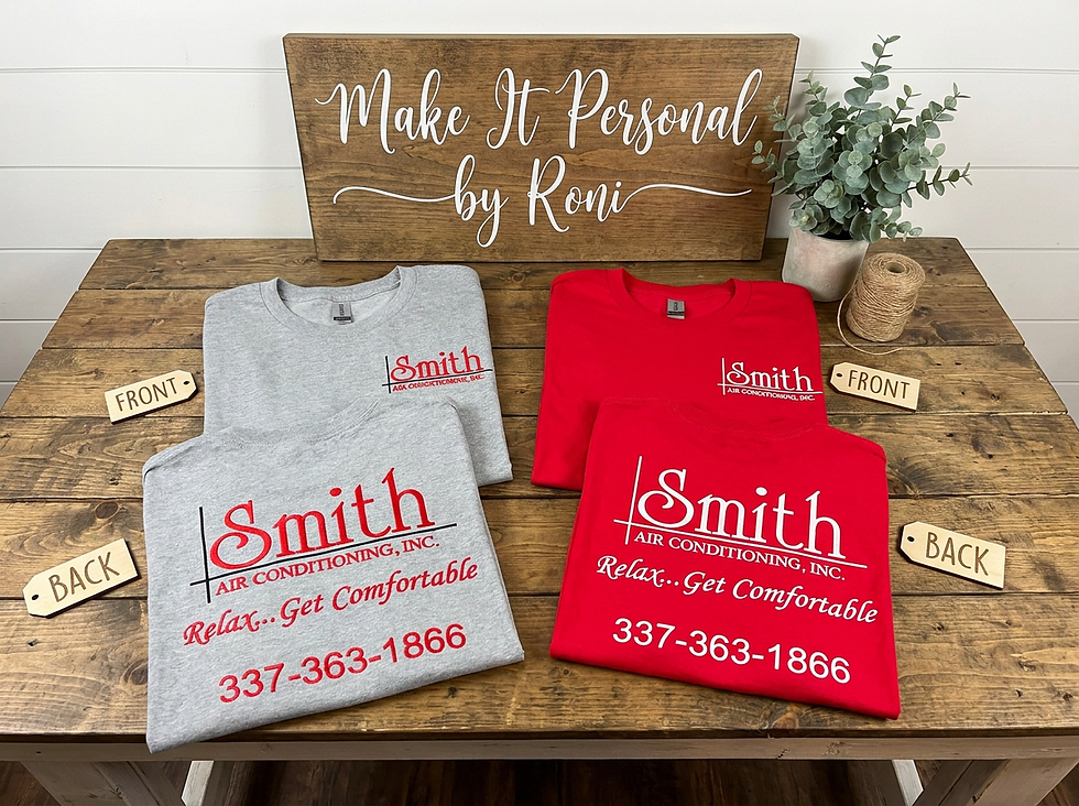 Thumbnail: Custom Company Shirts & Hats | DTF Printed Tees + Embroidered Trucker Caps